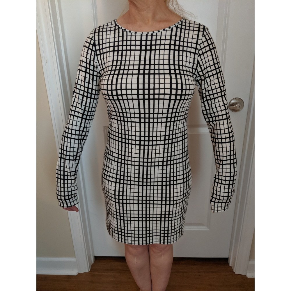 Forever 21 Geometric Pattern Pencil Dress …
